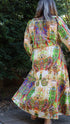 100% Linen - 'Our Riviera' | Green & Pink